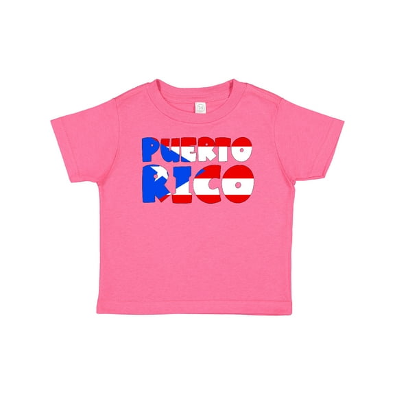 Inktastic Puerto Rico Flag in Text Boys or Girls Baby T-Shirt