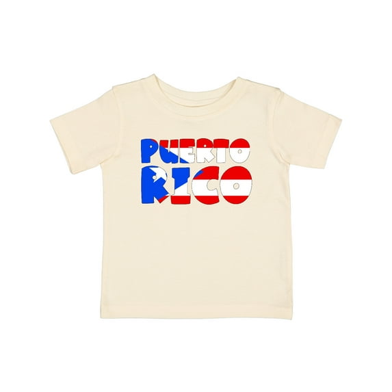 Inktastic Puerto Rico Flag in Text Boys or Girls Baby T-Shirt
