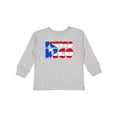 thumbnail image 1 of Inktastic Puerto Rico Flag in Text Boys or Girls Long Sleeve Toddler T-Shirt, 1 of 5