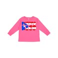 thumbnail image 1 of Inktastic Puerto Rico Flag in Text Boys or Girls Long Sleeve Toddler T-Shirt, 1 of 5
