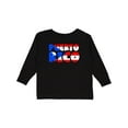 thumbnail image 1 of Inktastic Puerto Rico Flag in Text Boys or Girls Long Sleeve Toddler T-Shirt, 1 of 5