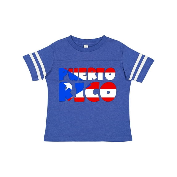 Inktastic Puerto Rico Flag in Text Boys or Girls Toddler T-Shirt