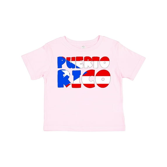 Inktastic Puerto Rico Flag in Text Boys or Girls Toddler T-Shirt