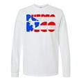 thumbnail image 1 of Inktastic Puerto Rico Flag in Text Long Sleeve T-Shirt, 1 of 5