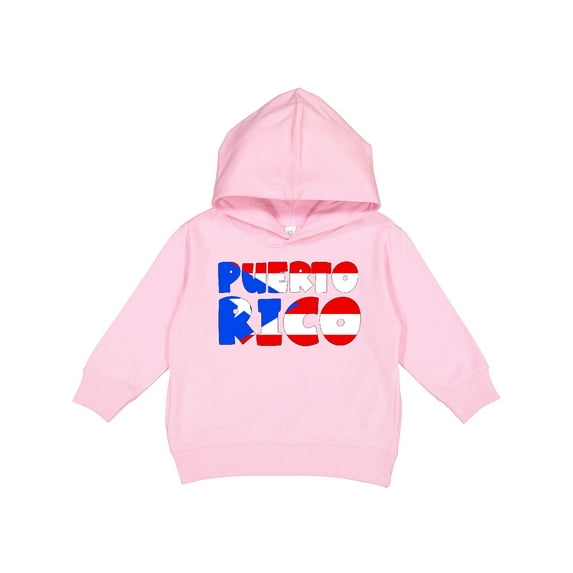 Inktastic Puerto Rico Flag in Text Toddler Hoodie