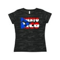thumbnail image 1 of Inktastic Puerto Rico Flag in Text Women's T-Shirt, 1 of 5