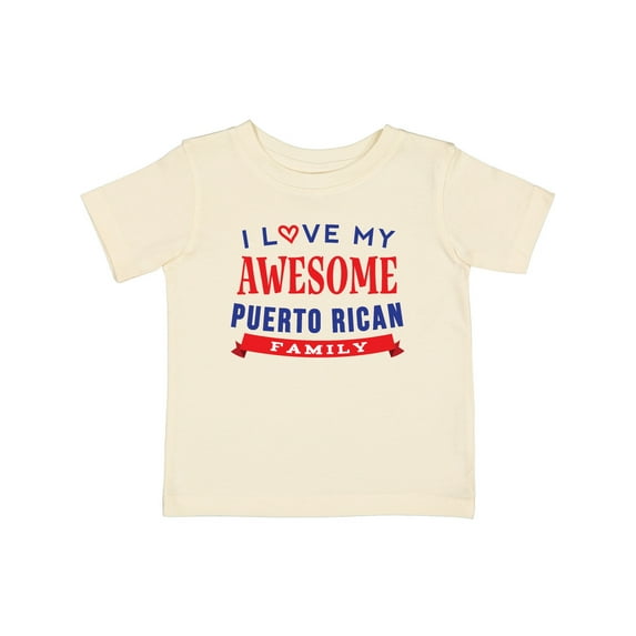 Inktastic Puerto Rico Love My Puerto Rican Family Boys or Girls Baby T-Shirt