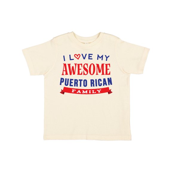 Inktastic Puerto Rico Love My Puerto Rican Family Boys or Girls Toddler T-Shirt