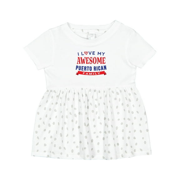 Inktastic Puerto Rico Love My Puerto Rican Family Girls Baby Dress