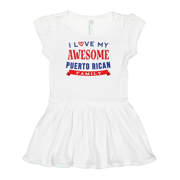 Inktastic Puerto Rico Love My Puerto Rican Family Girls Baby Dress