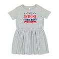 thumbnail image 1 of Inktastic Puerto Rico Love My Puerto Rican Family Girls Toddler Dress, 1 of 5