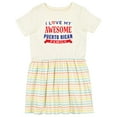 thumbnail image 1 of Inktastic Puerto Rico Love My Puerto Rican Family Girls Toddler Dress, 1 of 5