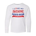 thumbnail image 1 of Inktastic Puerto Rico Love My Puerto Rican Family Long Sleeve Youth T-Shirt, 1 of 5