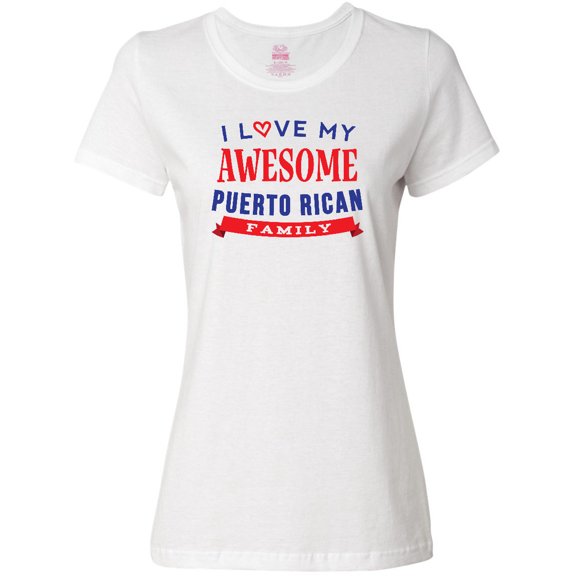 Inktastic Puerto Rico Love My Puerto Rican Family Women's T-Shirt