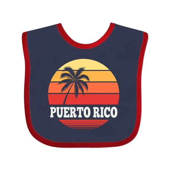 Inktastic Puerto Rico Vacation Cruise Boys or Girls Baby Bib