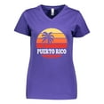 thumbnail image 1 of Inktastic Puerto Rico Vacation Cruise Women's V-Neck T-Shirt, 1 of 5