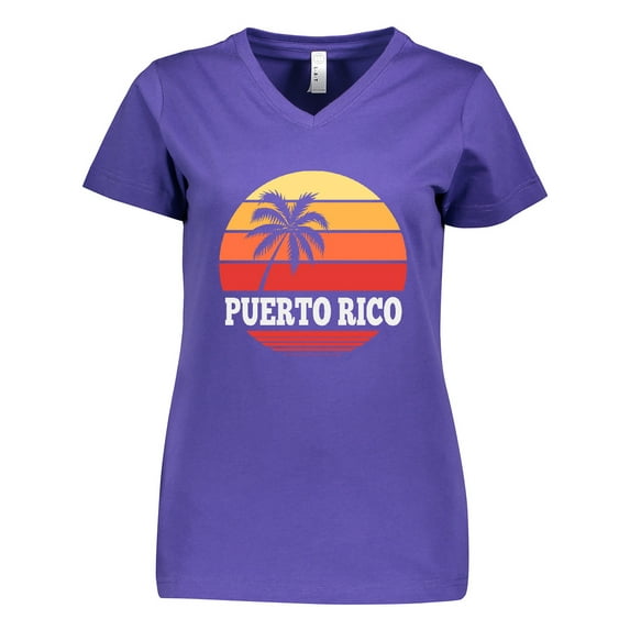 Inktastic Puerto Rico Vacation Cruise Women's V-Neck T-Shirt
