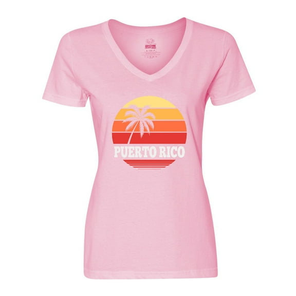Inktastic Puerto Rico Vacation Cruise Women's V-Neck T-Shirt