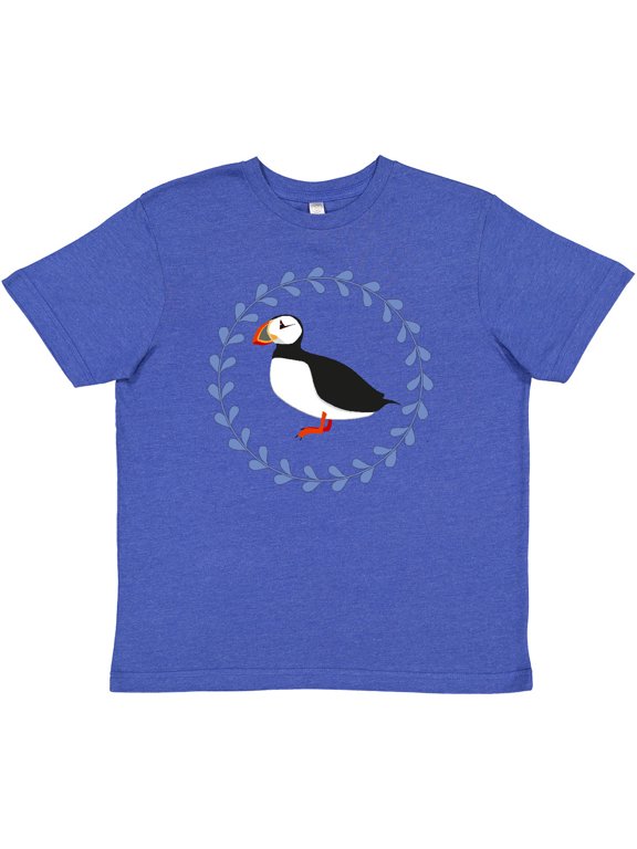 Puffin Bird Wreath Youth T-Shirt