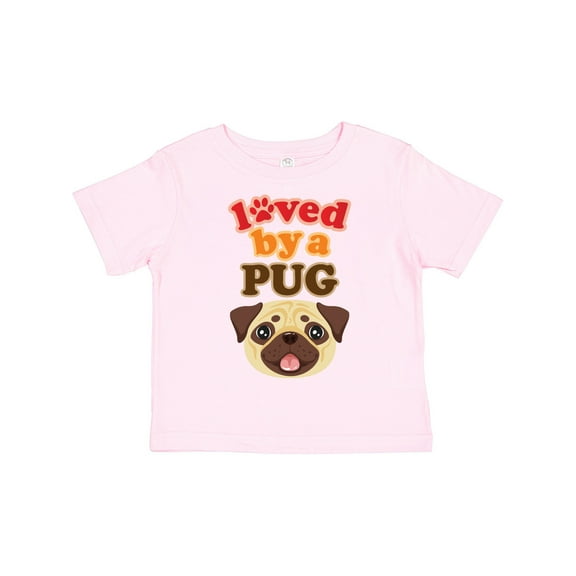Inktastic Pug Dog Loved by a Pug Boys or Girls Toddler T-Shirt