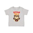 thumbnail image 1 of Inktastic Pug Dog Loved by a Pug Boys or Girls Toddler T-Shirt, 1 of 5