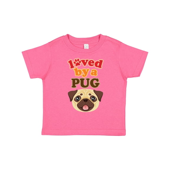 Inktastic Pug Dog Loved by a Pug Boys or Girls Toddler T-Shirt