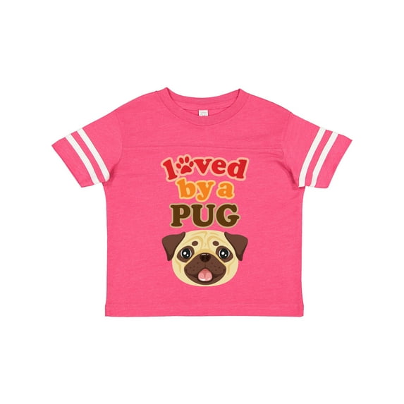 Inktastic Pug Dog Loved by a Pug Boys or Girls Toddler T-Shirt