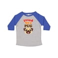 thumbnail image 1 of Inktastic Pug Dog Loved by a Pug Boys or Girls Toddler T-Shirt, 1 of 5