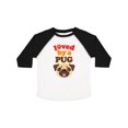 thumbnail image 1 of Inktastic Pug Dog Loved by a Pug Boys or Girls Toddler T-Shirt, 1 of 5