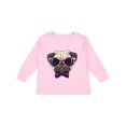 thumbnail image 1 of Inktastic Pug Dog July 4th Patriotic Sunglasses Boys or Girls Long Sleeve Toddler T-Shirt, 1 of 5