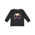 thumbnail image 1 of Inktastic Pug Dog July 4th Patriotic Sunglasses Boys or Girls Long Sleeve Toddler T-Shirt, 1 of 5