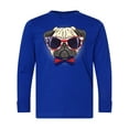 thumbnail image 1 of Inktastic Pug Dog July 4th Patriotic Sunglasses Long Sleeve Youth T-Shirt, 1 of 5
