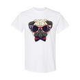 thumbnail image 1 of Inktastic Pug Dog July 4th Patriotic Sunglasses T-Shirt, 1 of 5