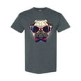 thumbnail image 1 of Inktastic Pug Dog July 4th Patriotic Sunglasses T-Shirt, 1 of 5