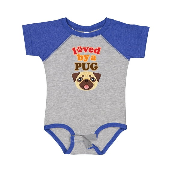Inktastic Pug Dog Loved by a Pug Boys or Girls Baby Bodysuit