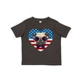 thumbnail image 1 of Inktastic Pug Dog Patriotic US Flag Heart Boys or Girls Toddler T-Shirt, 1 of 5