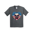 thumbnail image 1 of Inktastic Pug Dog Patriotic Us Flag Heart Youth T-Shirt, 1 of 5