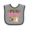 thumbnail image 1 of Inktastic Pug Lover Dog Gift Girls Baby Bib, 1 of 4
