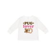 thumbnail image 1 of Inktastic Pug Lover Dog Girls Long Sleeve Toddler T-Shirt, 1 of 5