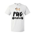 thumbnail image 1 of Inktastic Pug Mama with Paw Prints T-Shirt, 1 of 5