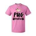 thumbnail image 1 of Inktastic Pug Mama with Paw Prints T-Shirt, 1 of 5