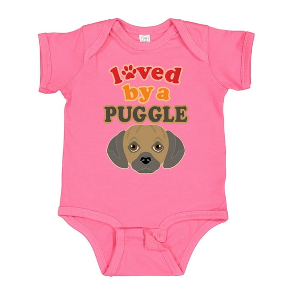 Inktastic Puggle Dog Pug Poodle Mix Boys or Girls Baby Bodysuit