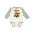 thumbnail image 1 of Inktastic Puggle Dog Pug Poodle Mix Boys or Girls Long Sleeve Baby Bodysuit, 1 of 5
