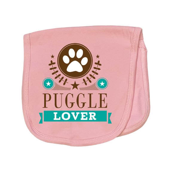Inktastic Puggle Lover Baby Burp Cloth