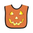 thumbnail image 1 of Inktastic Pumpkin Jack O Lantern for Halloween Boys or Girls Baby Bib, 1 of 4