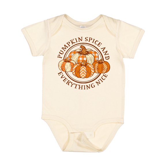 Inktastic Pumpkin Spice and Everything Nice Boys or Girls Baby Bodysuit