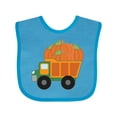 thumbnail image 1 of Inktastic Pumpkin Truck Thanksgiving Halloween Boys or Girls Baby Bib, 1 of 4
