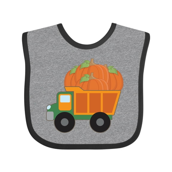 Inktastic Pumpkin Truck Thanksgiving Halloween Boys or Girls Baby Bib