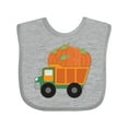 thumbnail image 1 of Inktastic Pumpkin Truck Thanksgiving Halloween Boys or Girls Baby Bib, 1 of 4