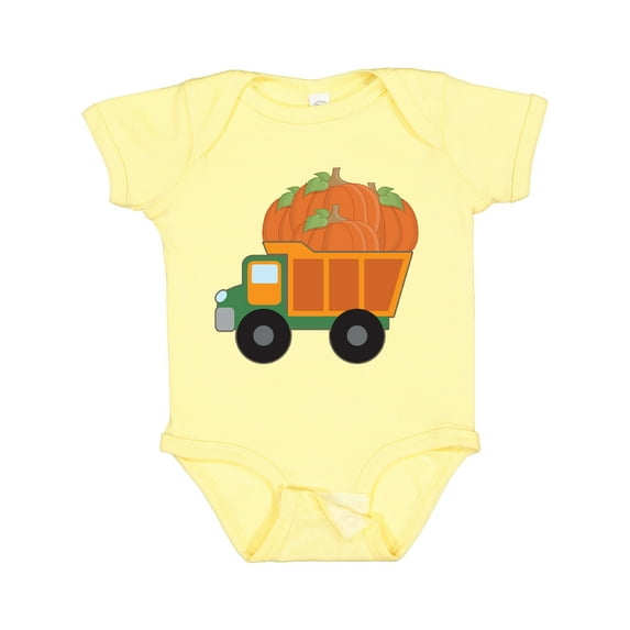 Inktastic Pumpkin Truck Thanksgiving Halloween Boys or Girls Baby Bodysuit